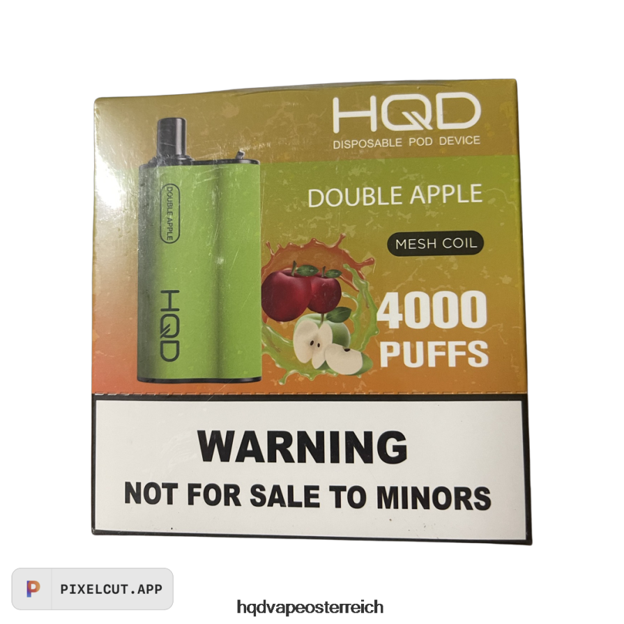HQD BOX 4000 Züge Doppelapfel H2060F103 - HQD Vape Wien