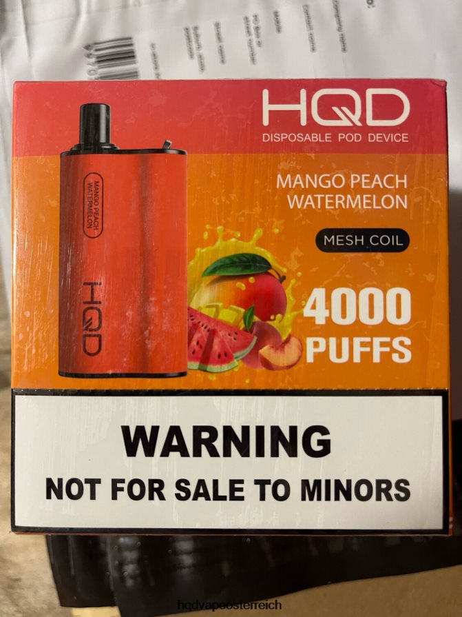 HQD BOX 4000 Züge Mango-Pfirsich-Wassermelone H2060F107 - HQD Flavors Vape