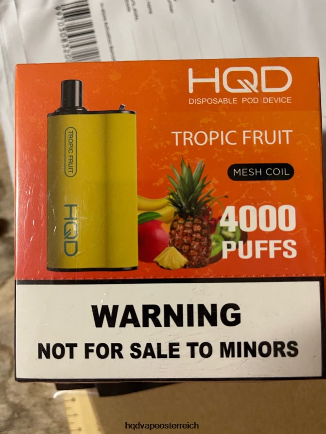 HQD BOX 4000 Züge tropische Frucht H2060F105 - HQD Vape Aufladen