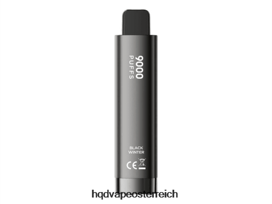 HQD CUVIE 9000 PUFFS Einweg schwarzer Winter H2060F271 - HQD Österreich