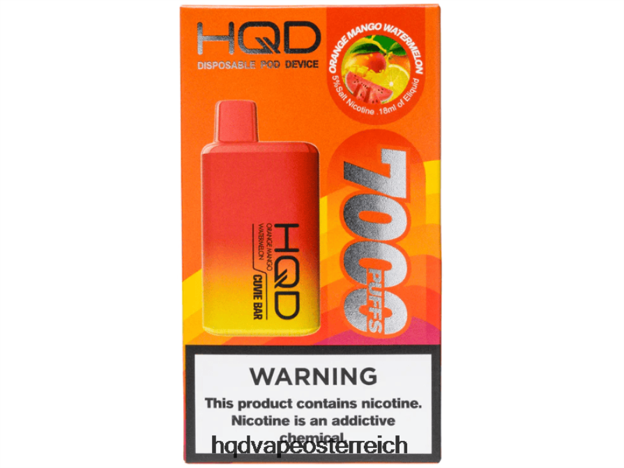 HQD CUVIE BAR Einweg Orange Mango-Wassermelone H2060F227 - HQD Flavors Vape