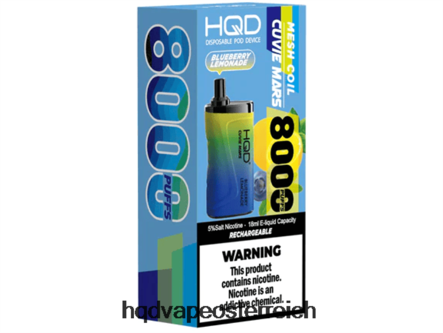 HQD CUVIE MARS Einweg Heidelbeer-Limonade H2060F143 - HQD Vape Wien