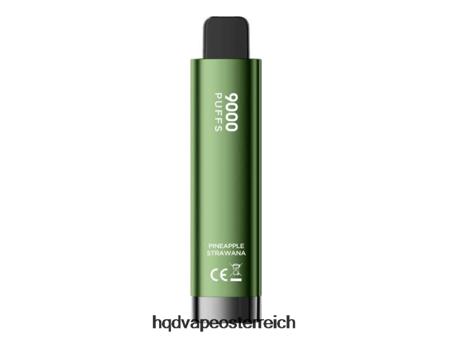 HQD CUVIE PLUS 2.0 Einweg Ananas-Strohnana H2060F235 - HQD Vape Aufladen
