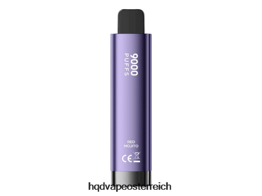 HQD CUVIE PLUS 2.0 Einweg roter Mojito H2060F247 - HQD Flavors Vape