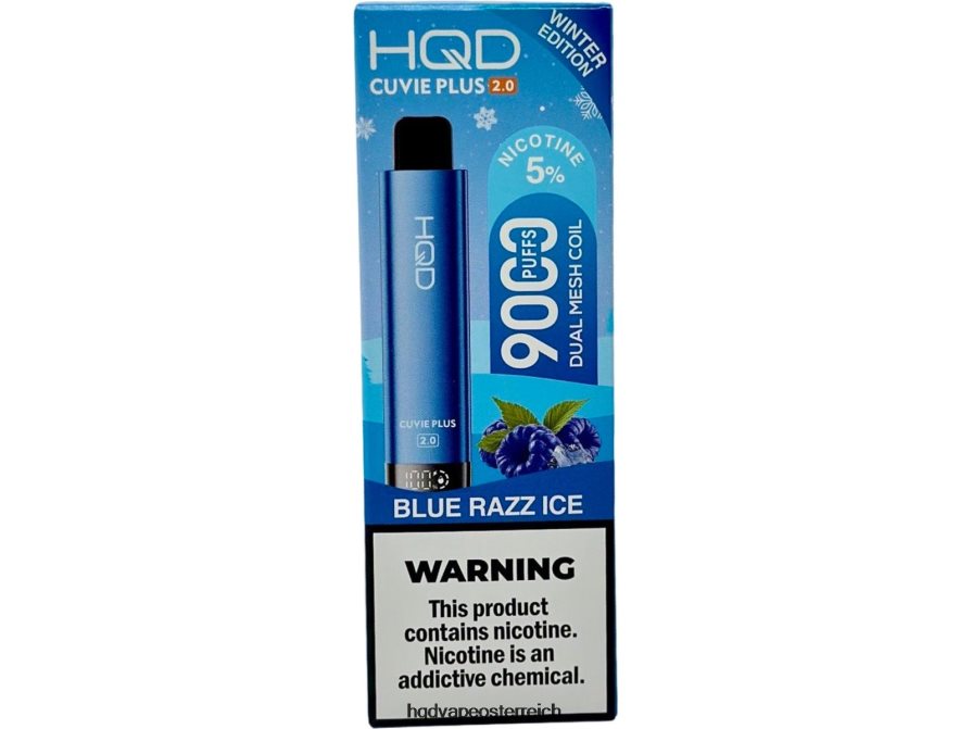 HQD CUVIE PLUS 2.0 (Winterausgabe) blaues Razz-Eis H2060F138 - HQD Geschmack
