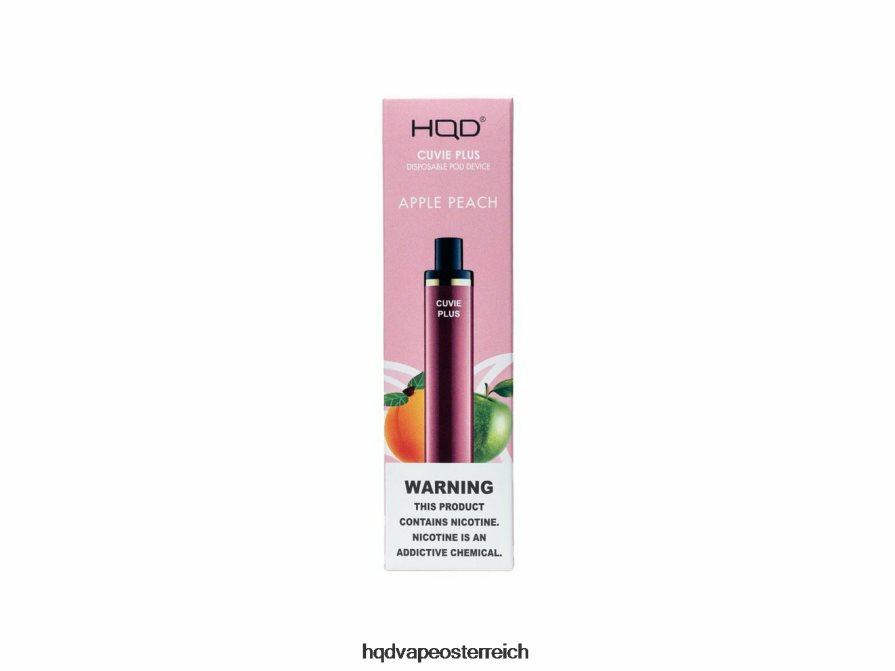 HQD CUVIE PLUS Einweg-Vapor Apfel-Pfirsich H2060F127 - HQD Flavors Vape