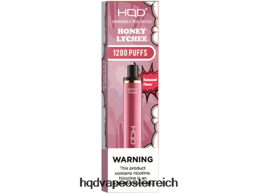 HQD CUVIE PLUS Einweg-Vapor Honig-Litschi H2060F174 - HQD Vape Kaufen
