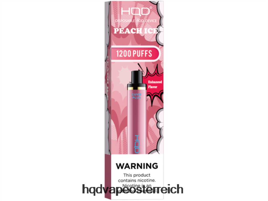 HQD CUVIE PLUS Einweg-Vapor Pfirsicheis H2060F230 - HQD Vape Sorten