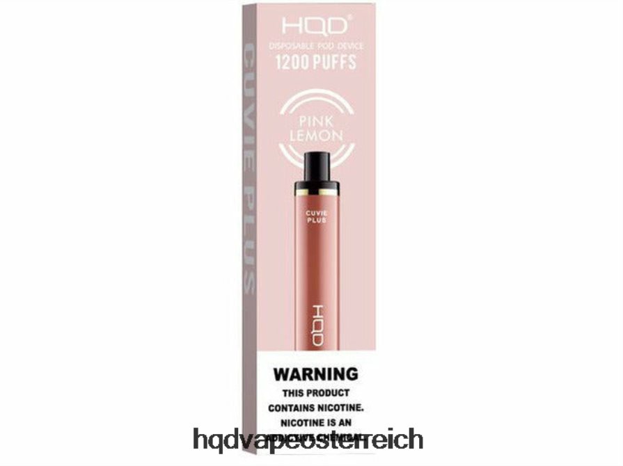 HQD CUVIE PLUS Einweg-Vapor rosa Zitrone H2060F237 - HQD Flavors Vape
