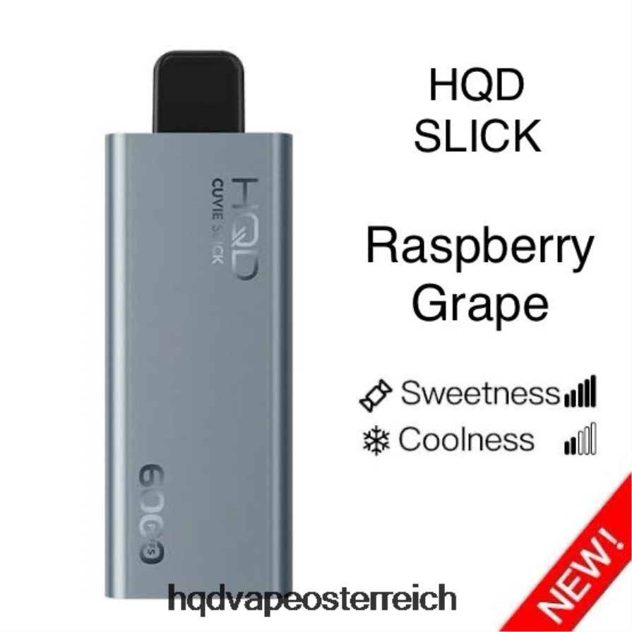 HQD CUVIE SLICK 6000 Züge glatte Himbeertraube H2060F21 - HQD Österreich