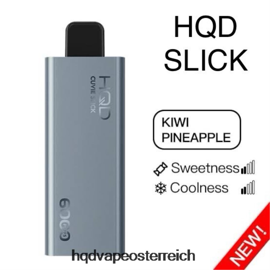 HQD CUVIE SLICK 6000 Züge glatte Kiwi-Ananas H2060F23 - HQD Vape Wien