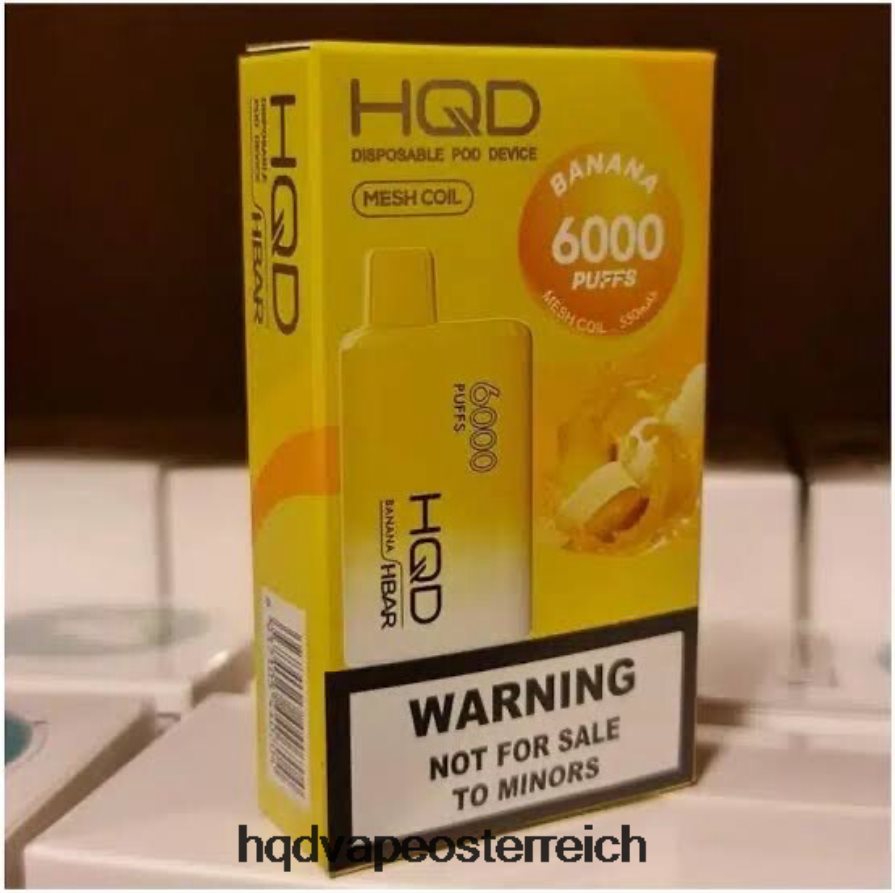 HQD HBAR 6000 Züge Banane H2060F47 - HQD Flavors Vape