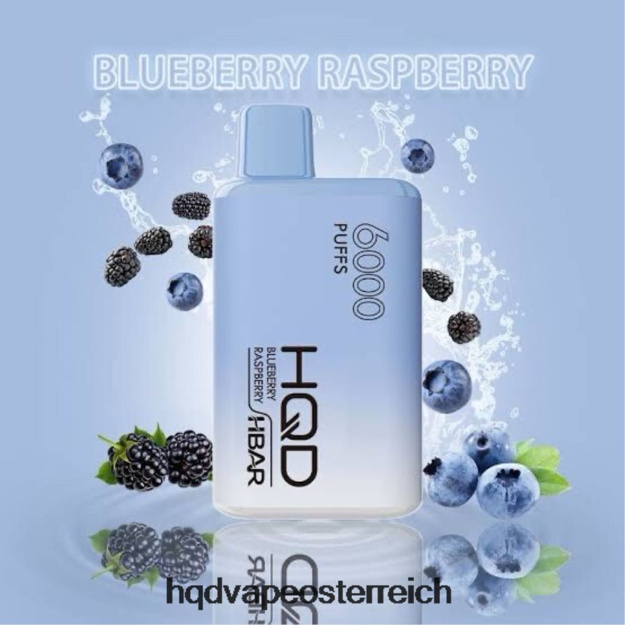 HQD HBAR 6000 Züge Blaubeer-Himbeere H2060F43 - HQD Vape Wien