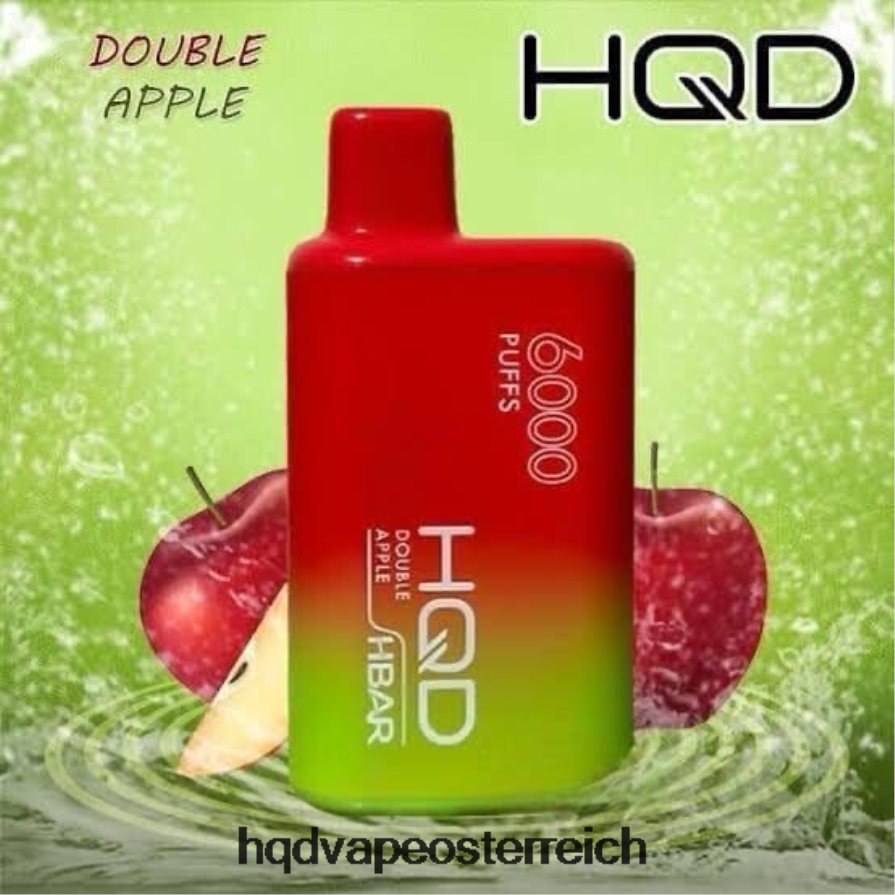HQD HBAR 6000 Züge Doppelapfel H2060F49 - HQD Vape Österreich