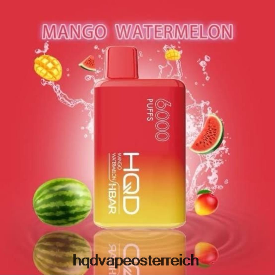 HQD HBAR 6000 Züge Mango-Wassermelone H2060F55 - HQD Vape Aufladen