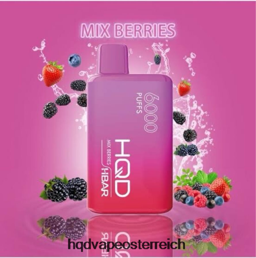 HQD HBAR 6000 Züge gefrorene Beerenmischung H2060F50 - HQD Vape Sorten