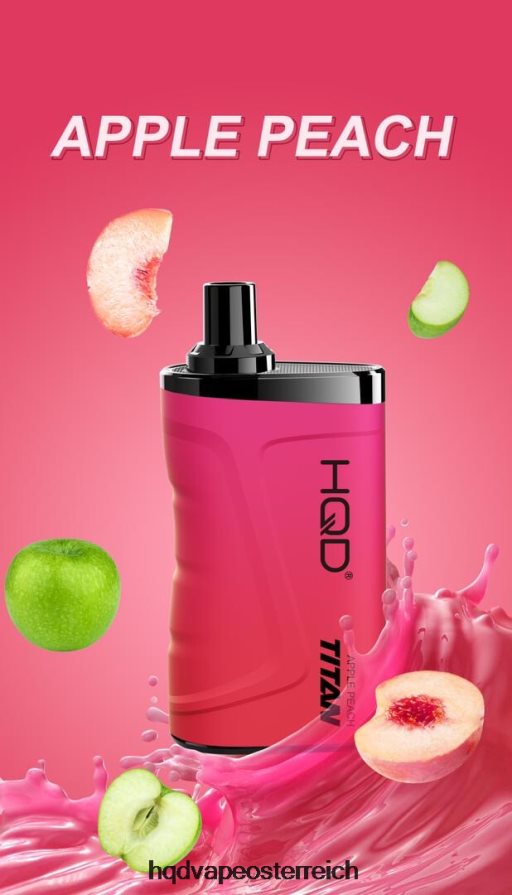 HQD TITAN 7000 Züge Apfel-Pfirsich H2060F12 - HQD Austria