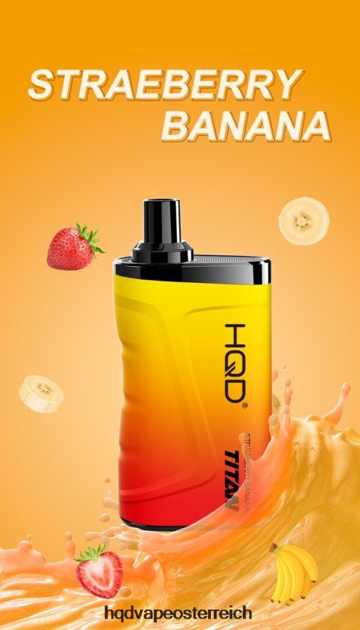 HQD TITAN 7000 Züge Erdbeere Banane H2060F13 - HQD Vape Wien