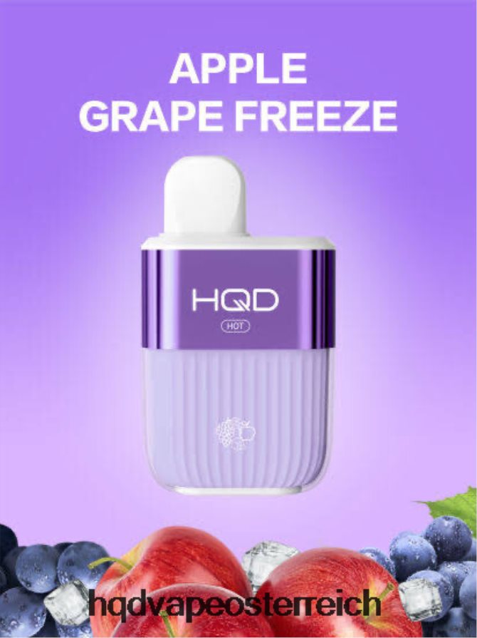 HQD HOT 5000 Züge Apfeltrauben einfrieren H2060F59 - HQD Vape Österreich
