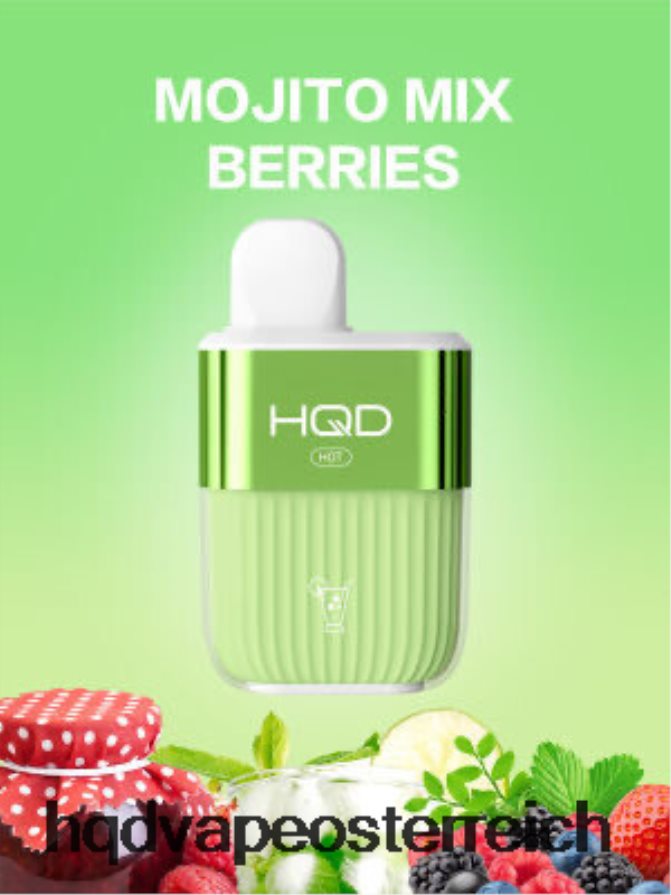 HQD HOT 5000 Züge Mojito-Beerenmischung H2060F61 - HQD Österreich
